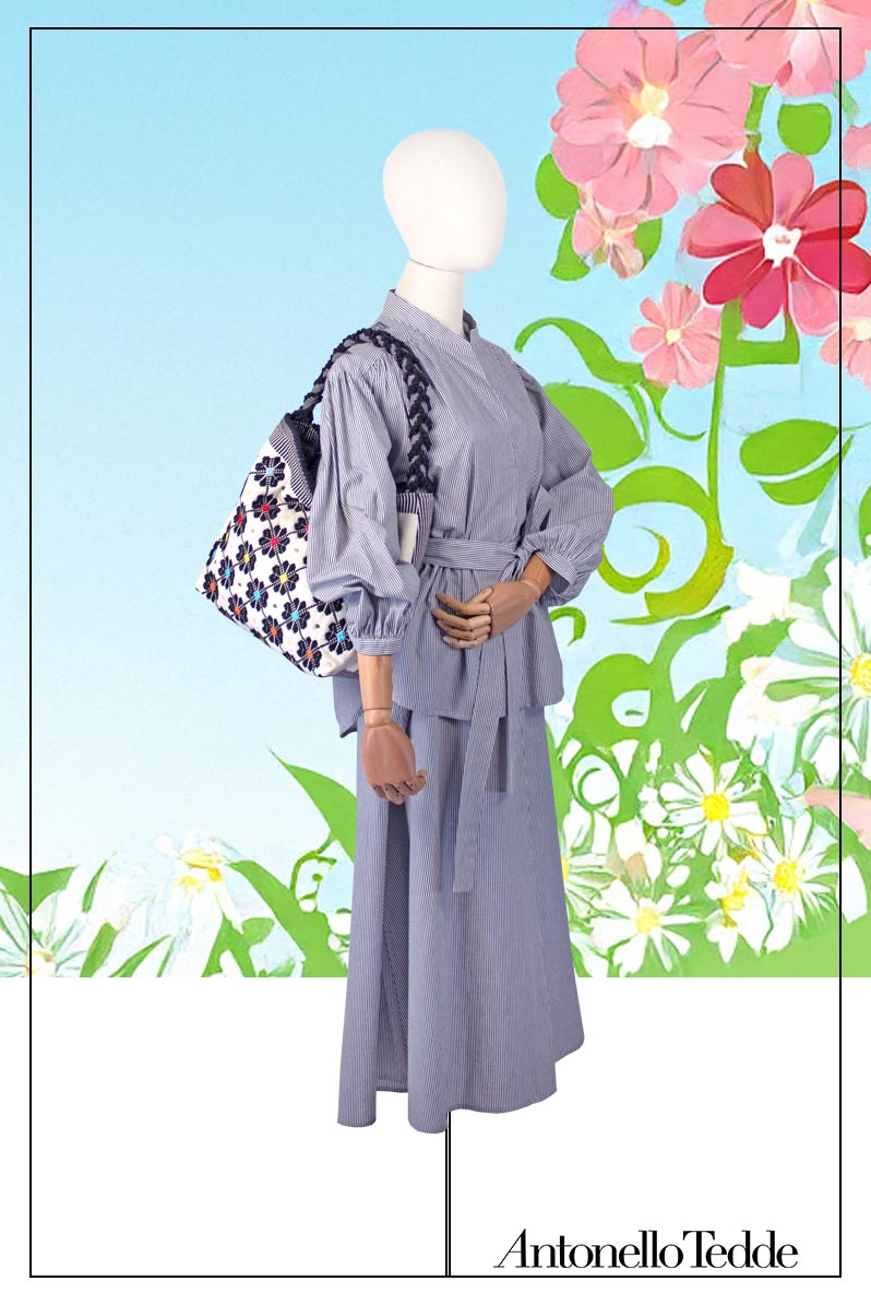 BANARI - Sustainable handwoven large HOBO handbag - Meticulously hand-stitched with unparalleled craftsmanship.  Black White Multicolour