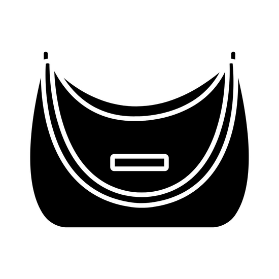Crescent-shaped handbag, trending in 2025, shown in a minimalist casual style, ideal for everyday wear.