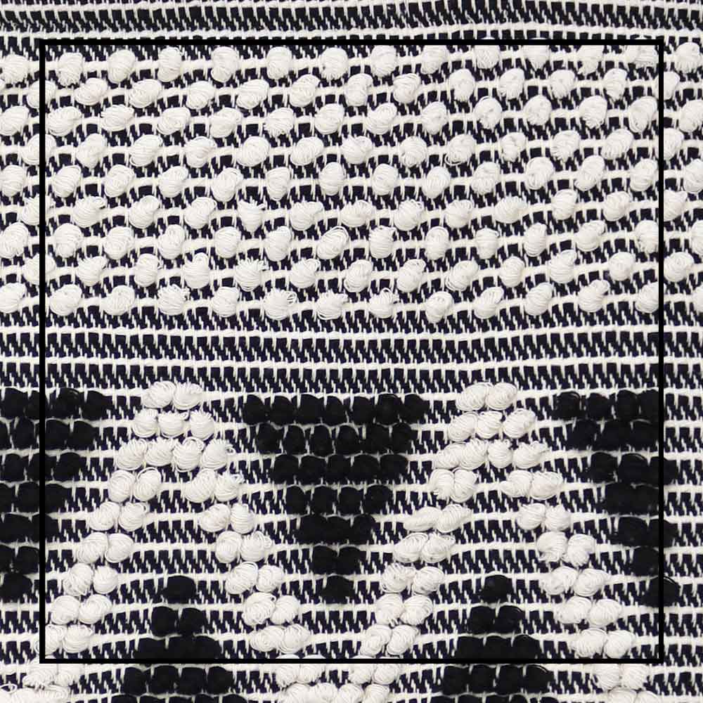detail - Sustainable tote - summer bag - luxury handbag - handwoven black and white tote made in Italy by hand • timeless individualistic fashion • eco-friendly fashion • socially responsible, lasting fashion,