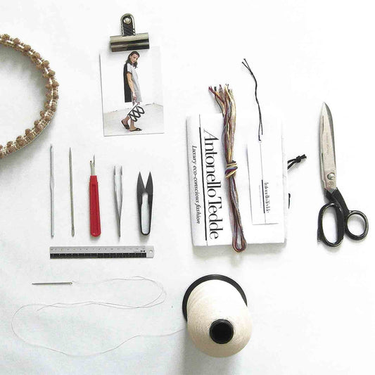 Sewing tools for bags - Best eco luxury bags and accessories brand. Stylish clothes and Eco-Friendly with recycled yarns #luxury #ecoconcious #sustainablestyle  #ethicalbrands #ecoliving  #ecofashion #ecostyle #ethicalhandbags #handbags
