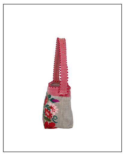 BULTEI - Fiori Small Bucket Bag – Handwoven Floral Design