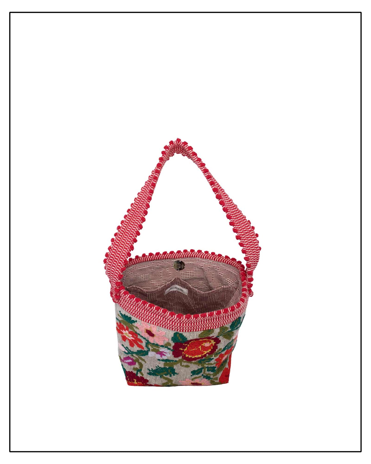 BULTEI - Fiori Small Bucket Bag – Handwoven Floral Design