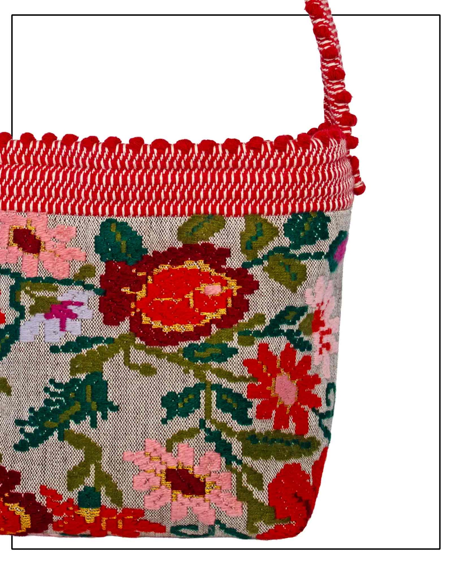 BULTEI - Fiori Small Bucket Bag – Handwoven Floral Design