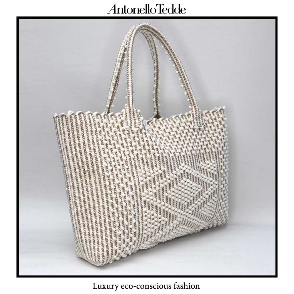 URTEI tote - Ethically Crafted Sardinian Handwoven Cotton tote: Sustainable Elegance preserving traditions