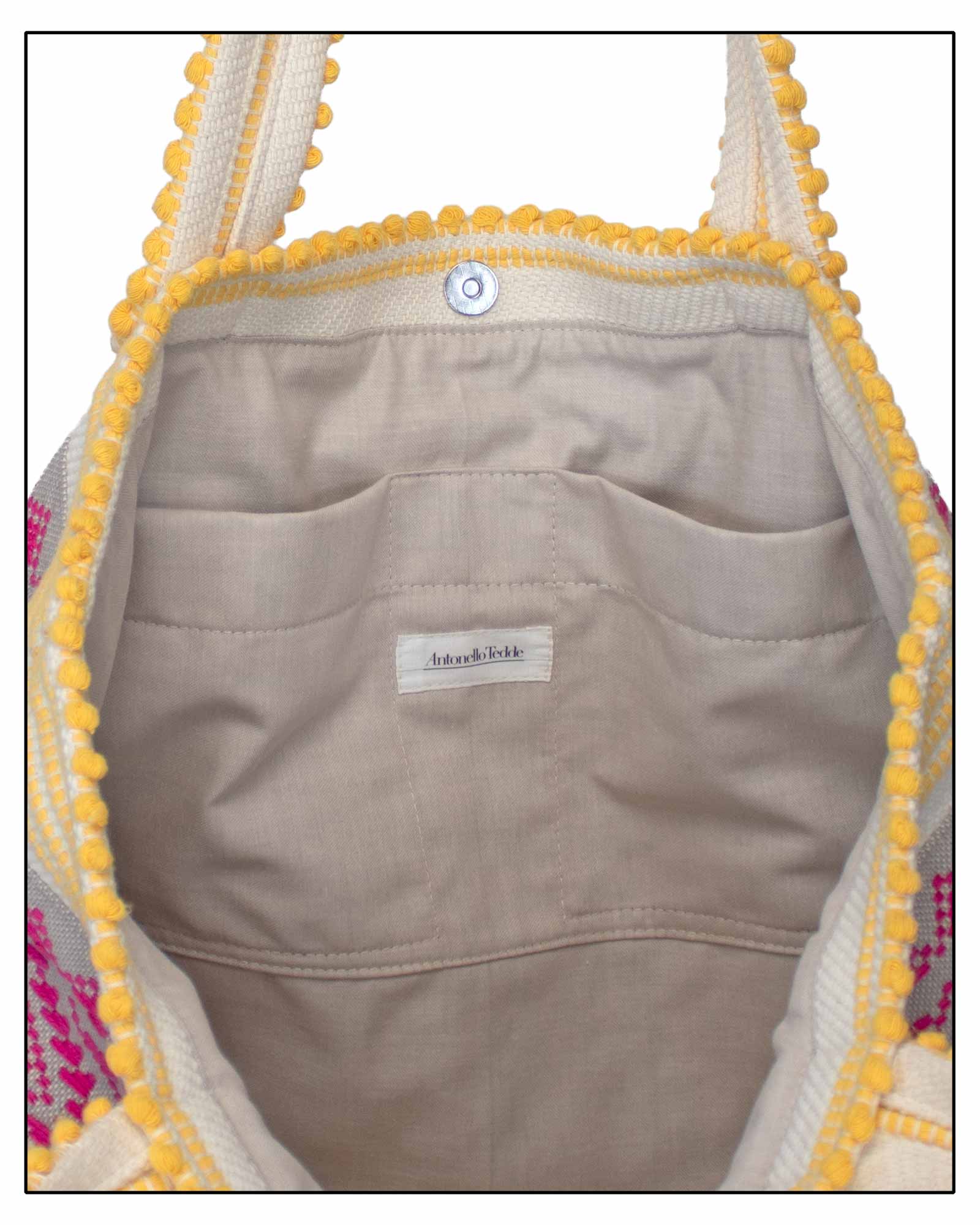 Capriccioli Medium Tote – Handwoven in Sardinia | Antonello Tedde