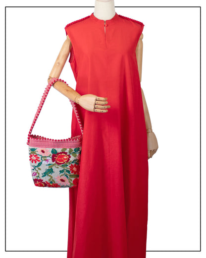 BULTEI - Fiori Small Bucket Bag – Handwoven Floral Design