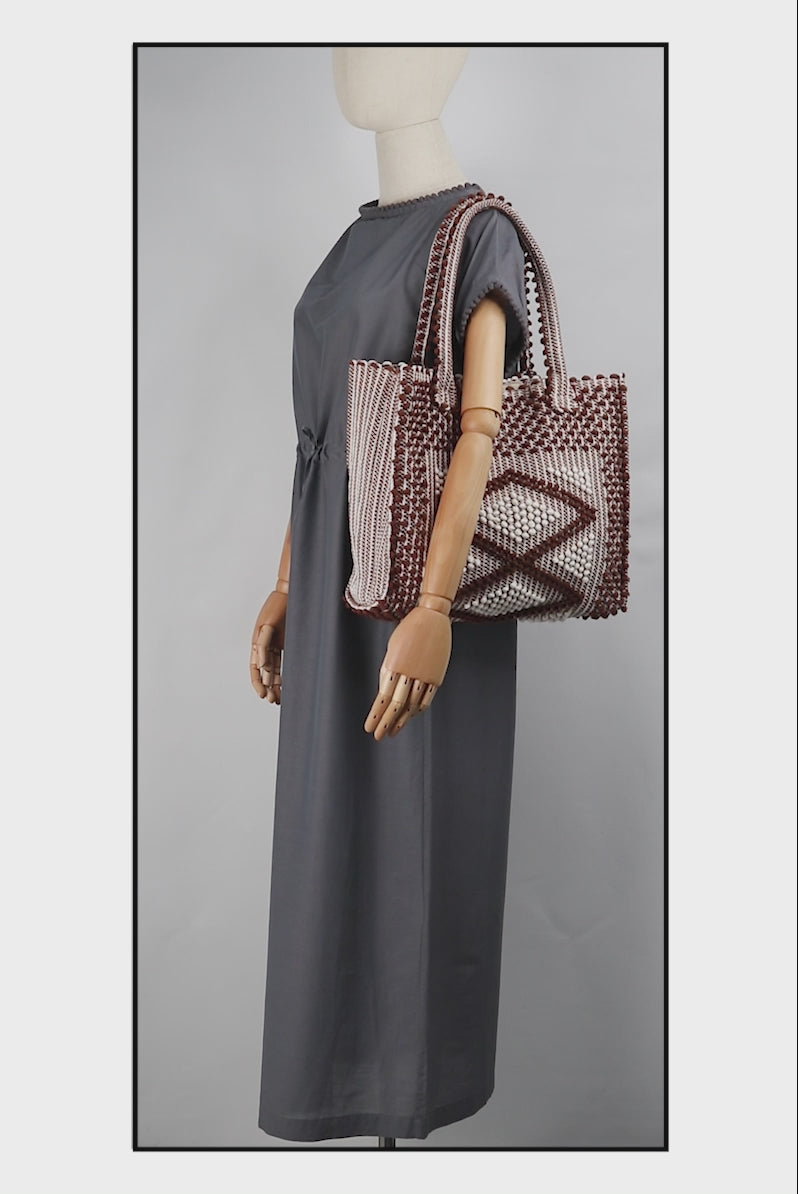 LISCIA Rombi - ANTONELLO TEDDE eco sustainable fashion tote