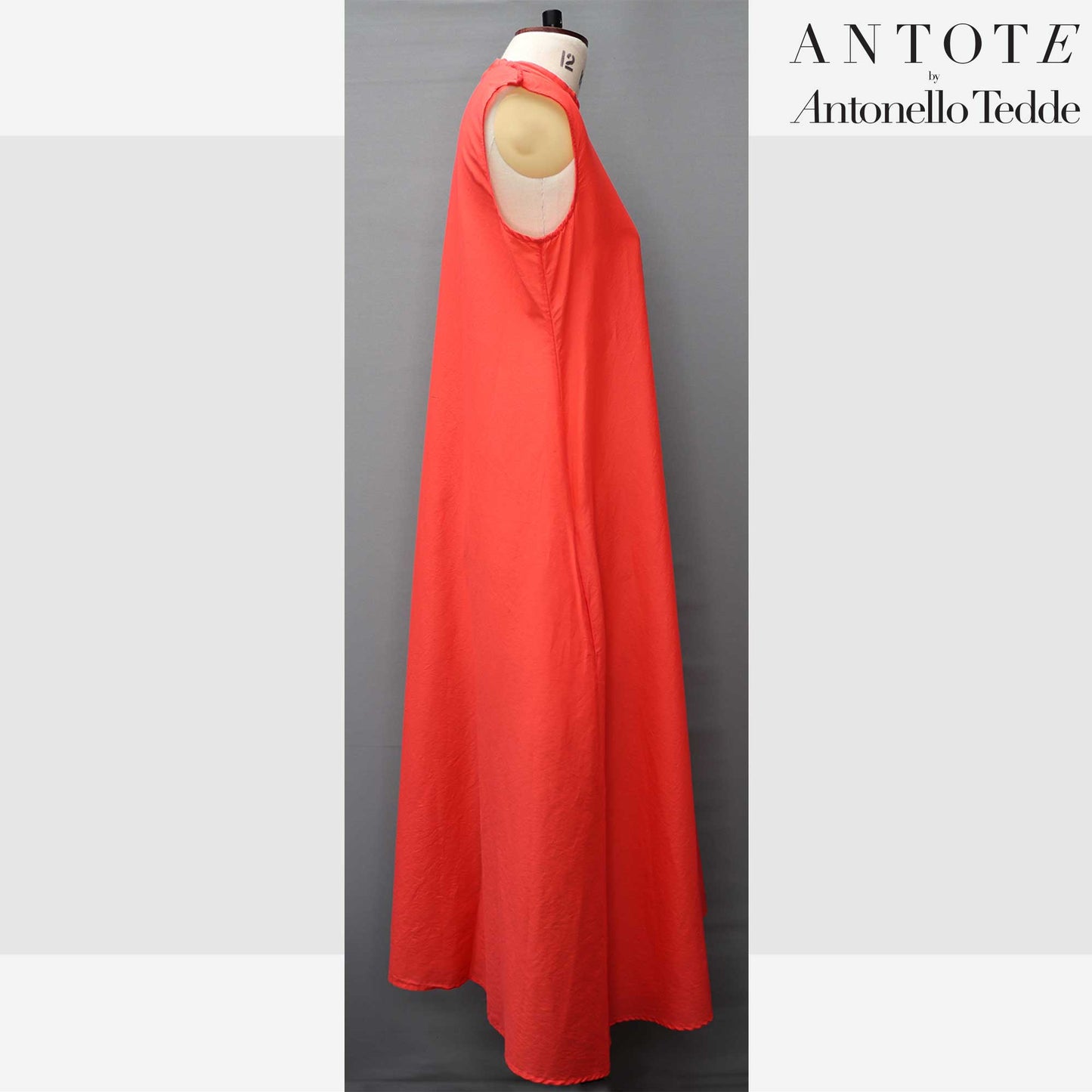 RED DRESS ANTOTE_HAND-WOVEN DETAILS side