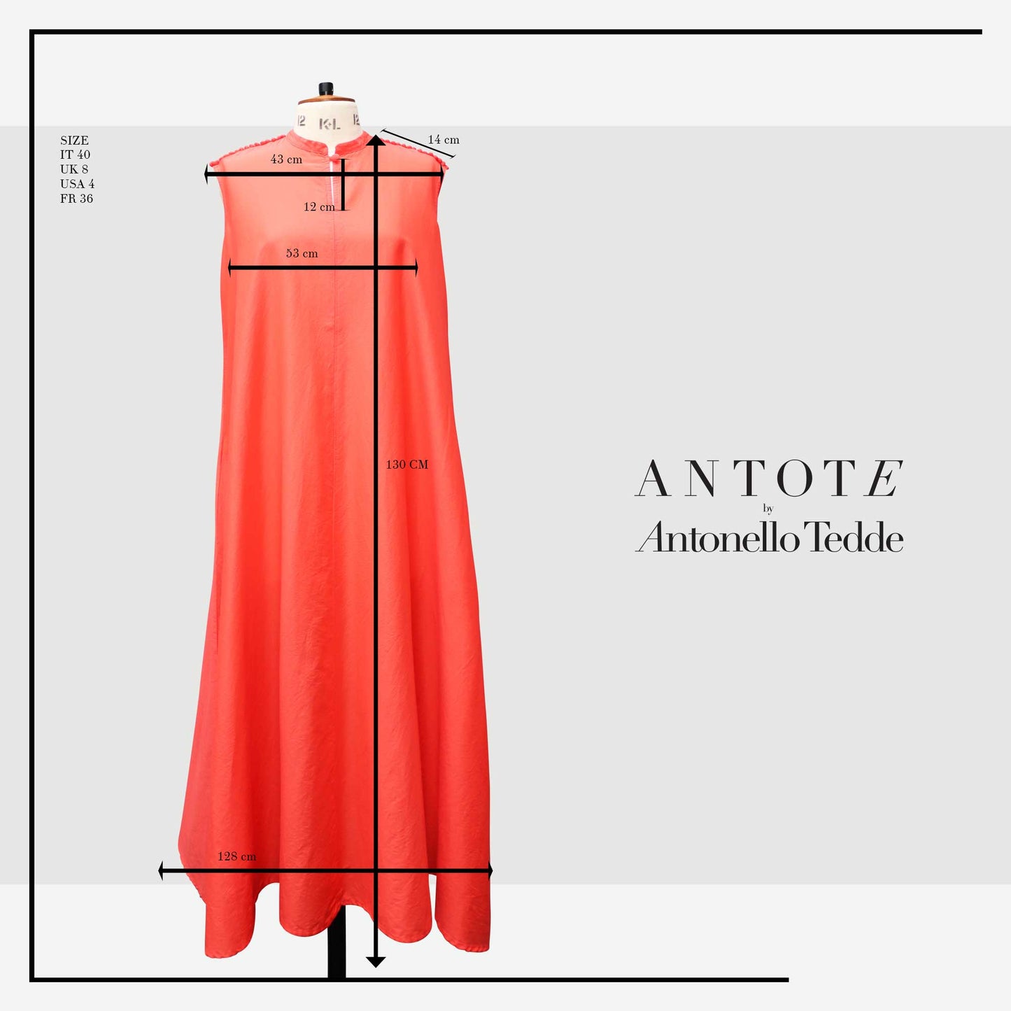 RED DRESS ANTOTE_HAND-WOVEN DETAILS size