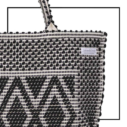 Capriccioli Large - The bag is made using authentic Sardinian hand weaving methods in ethically managed factories. This tote bag is extraordinary and evokes faraway cultures with a contemporary touch, with focus on details such as colour, and material that are sustainable and eco-consciou