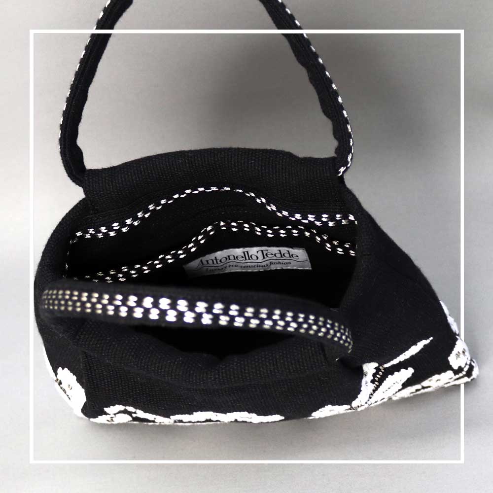 BOMBARDE Bagas - Sustainable handwoven purse handbag entirety hand-woven.