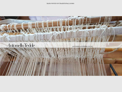 BULTEI Rombi - Ethically Crafted Sardinian Handwoven Cotton Bag: Sustainable Elegance with Redefined Quality in CREAM AND MULTICOLOUR